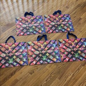 Louis Vuitton Holiday Shopping Bag lot of 5